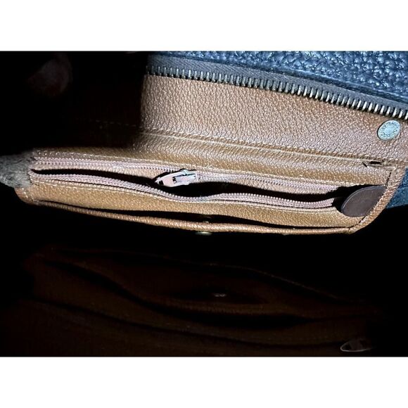 Vintage 80's Dooney & Bourke All Weather Leather Double Handle Handbag - Picture 9 of 10